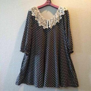 ボニカドット(bonica dot)のbonica dot♡襟付きワンピース(ミニワンピース)