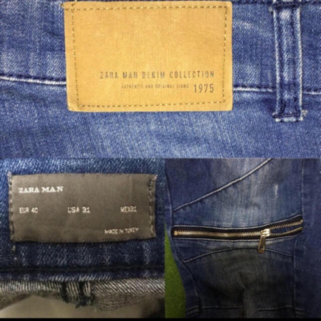 17FW/ZARA DMGD ZIP DENIM(O.WSH) 3