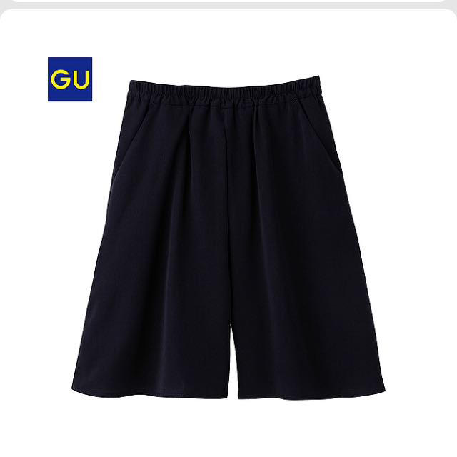 GU(ジーユー)のGUイージードレープキュロット ガウチョ レディースのパンツ(ハーフパンツ)の商品写真