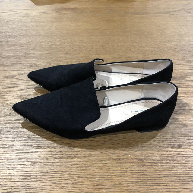 ZARA - 値下げ!!美品☆ZARAスエードフラットパンプス37(24cm)の通販