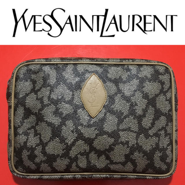 Saint Laurent(サンローラン)のイヴ サンローラン クラッチバッグ ジラフ柄 ハンドバッグ ヴィンテージ ポーチ レディースのバッグ(クラッチバッグ)の商品写真