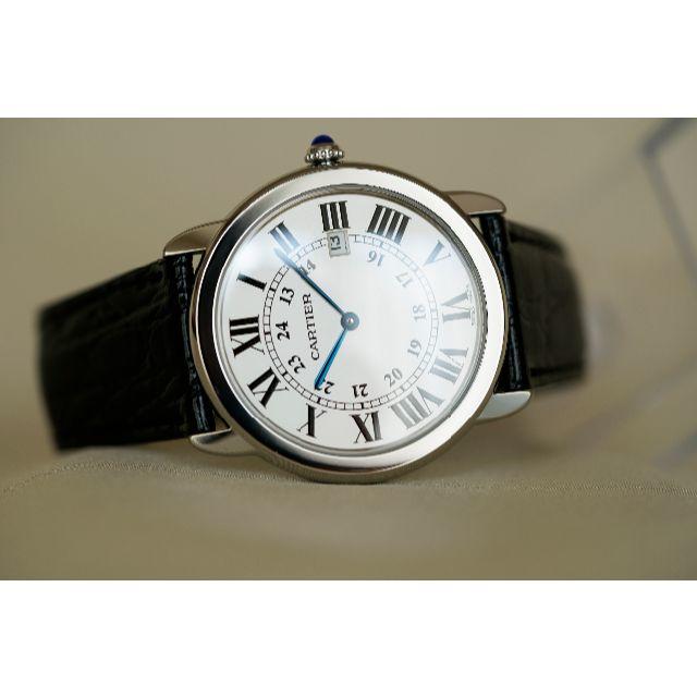 Cartier(カルティエ)の美品 カルティエ ロンド ソロ シルバー LM Ref.2934 Cartier メンズの時計(腕時計(アナログ))の商品写真