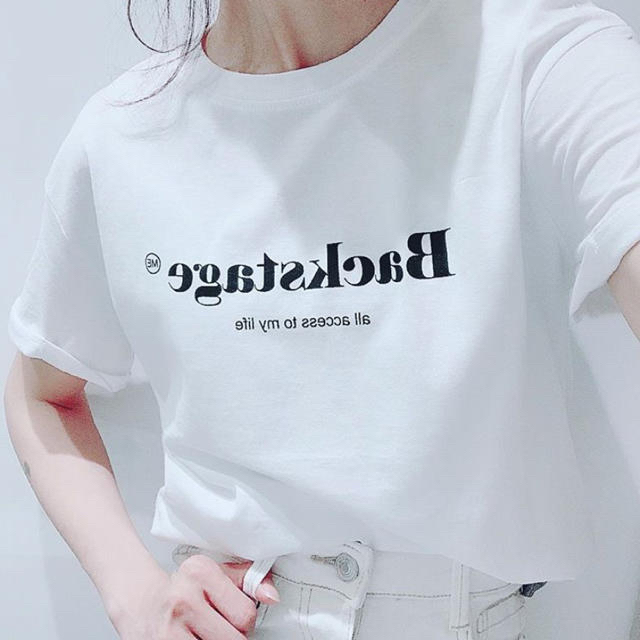 Bershka(ベルシュカ)のベルシュカBershka♡ ♡ 新品同様♡ ♡ロゴTシャツ レディースのトップス(Tシャツ(半袖/袖なし))の商品写真