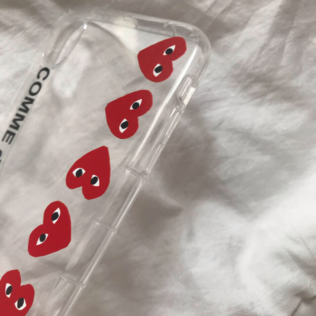 COMME des GARCONS(コムデギャルソン)のiphoneケース XR ♡ ギャルソン シンプル ハート クリアケース  スマホ/家電/カメラのスマホアクセサリー(iPhoneケース)の商品写真