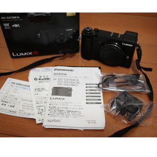 パナソニック(Panasonic)の極上品■panasonic GX7 mark3 ブラック_31年12月保証、箱付(ミラーレス一眼)