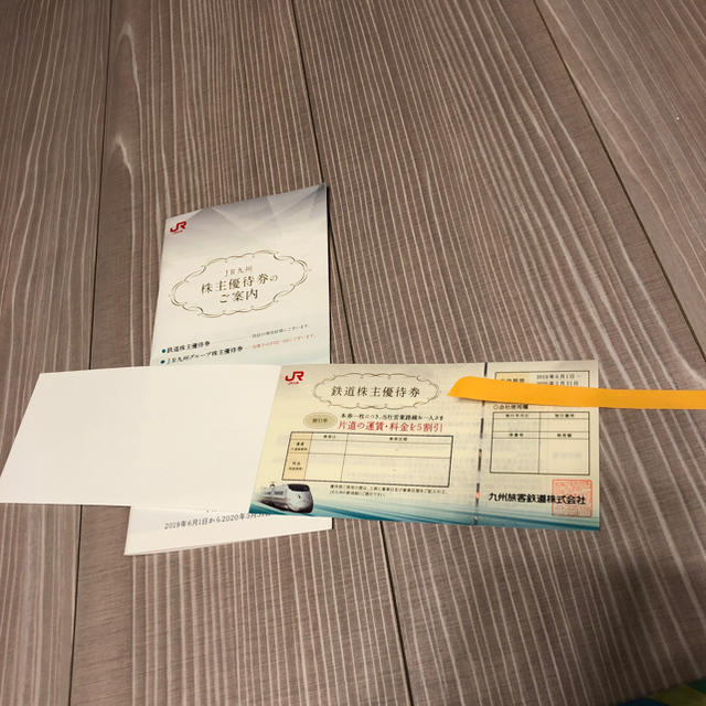 JR(ジェイアール)のJR九州 株主優待券 3枚 チケットの優待券/割引券(その他)の商品写真
