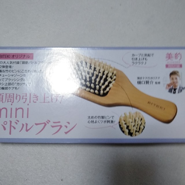 小学館(ショウガクカン)の美的8月号　付録　パドルブラシ コスメ/美容のヘアケア/スタイリング(ヘアブラシ/クシ)の商品写真