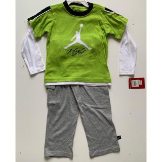 ナイキ(NIKE)の新品未使用 ジョーダン 子供服セットアップ 黄緑 グレー(その他)