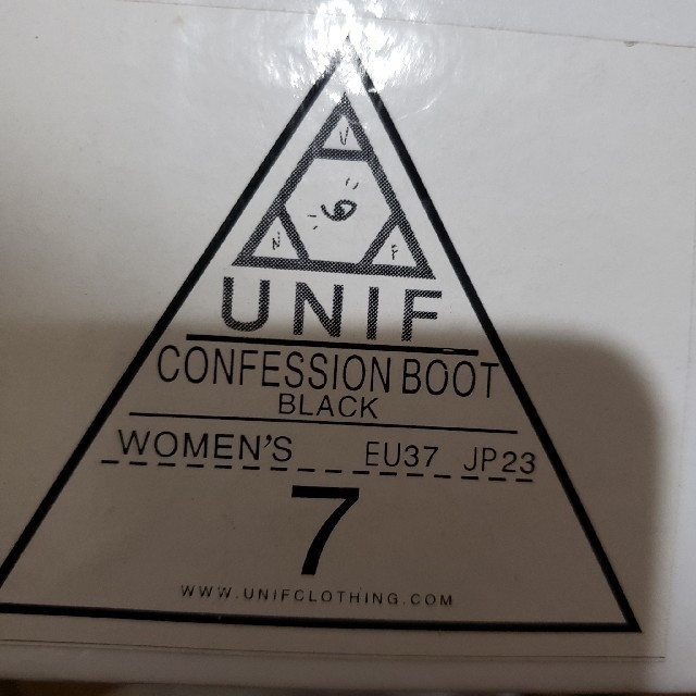 UNIF(ユニフ)のunif confession boot ブーツ レディースの靴/シューズ(ブーツ)の商品写真