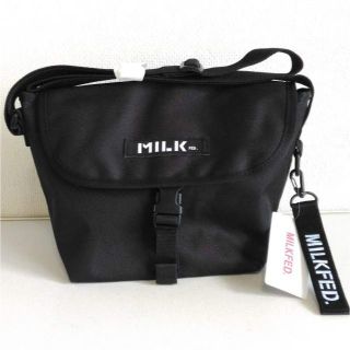 ミルクフェド(MILKFED.)の【新品】MILKFED. / メッセンジャーバッグ ミニ（BLACK）(ショルダーバッグ)