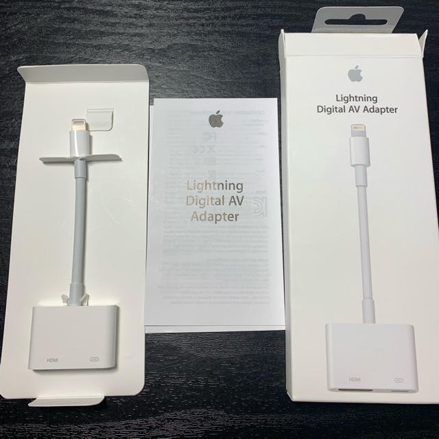 Apple(アップル)の【純正品】Apple Lightning-Digital HDMI AVアダプタ スマホ/家電/カメラのテレビ/映像機器(映像用ケーブル)の商品写真