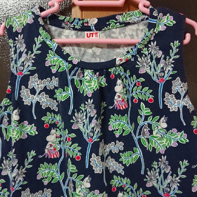 UNIQLO(ユニクロ)のムーミン ワンピース 
ユニクロ キッズ 130 キッズ/ベビー/マタニティのキッズ服女の子用(90cm~)(ワンピース)の商品写真