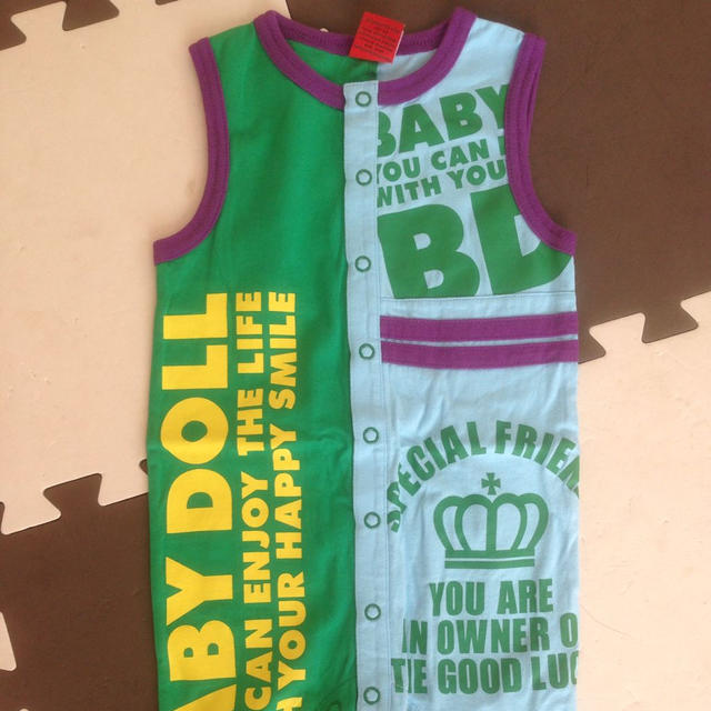 BABYDOLL(ベビードール)のBABYDOLL ノースリーブロンパース キッズ/ベビー/マタニティのベビー服(~85cm)(ロンパース)の商品写真