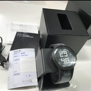 ソニー(SONY)のFES  Watch U Premium Black FES-WA1-B(腕時計(デジタル))