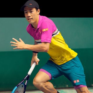 ユニクロ(UNIQLO)の錦織圭選手 着用モデル  ユニクロ NK ドライEX ポロシャツ PINK(ウェア)