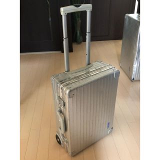 リモワ(RIMOWA)のRIMOWA/スーツケース/リモワ/二輪/オパール/32L/機内可/鍵付/青ロゴ(トラベルバッグ/スーツケース)