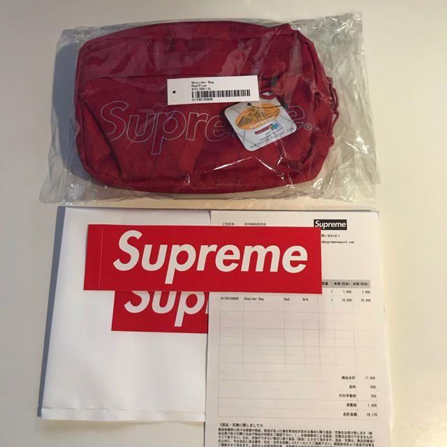 赤 Supreme Shoulder Bag