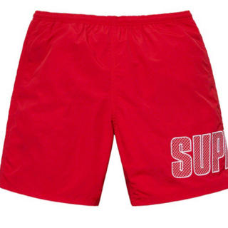 シュプリーム(Supreme)のS supreme Logo Appliqué Water Short Red(水着)