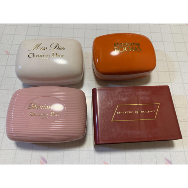 Christian Dior(クリスチャンディオール)のブランド石鹸×4個 コスメ/美容のボディケア(ボディソープ/石鹸)の商品写真