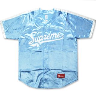 シュプリーム(Supreme)のsupreme satin baseball jersey shirt M(シャツ)