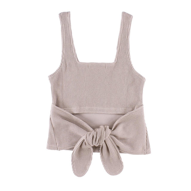 ALEXIA STAM(アリシアスタン)のWaffle Back Ribbon Tank Lavender レディースのトップス(タンクトップ)の商品写真