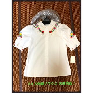 スイス製刺繍ブラウス 新品未使用品！(シャツ/ブラウス(半袖/袖なし))