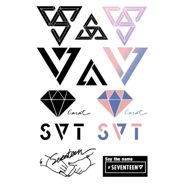 Seventeen コンサートロゴ 1day タトゥー 転写シール Tattooの通販 By ボンボン S Shop ラクマ