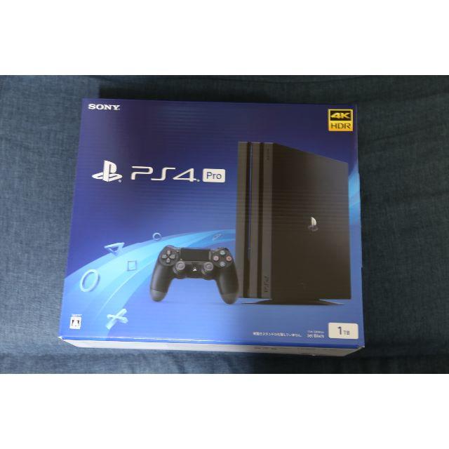 未開封新品  PS4 Pro 1TB ジェットブラック プロ　未使用　印なし