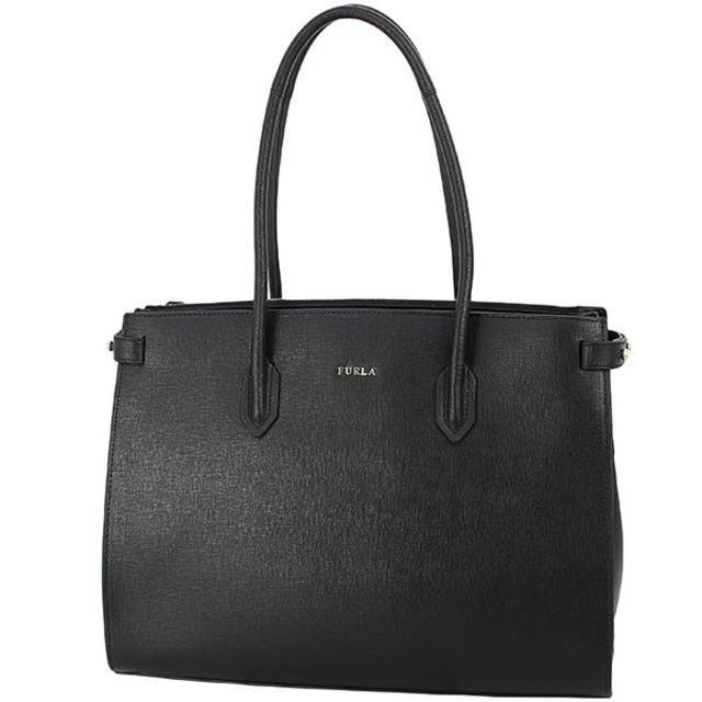 Furla(フルラ)の【新品】 フルラ ショルダートートバッグ ピンM　ブラック レディースのバッグ(トートバッグ)の商品写真