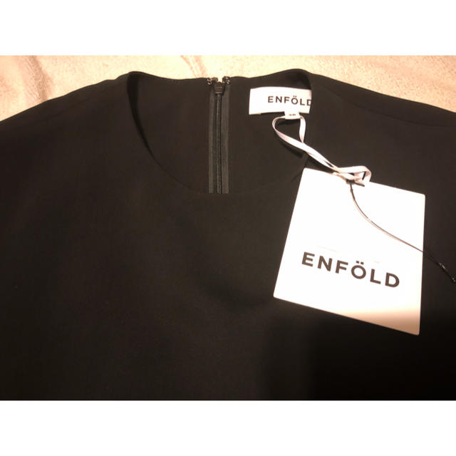 ENFOLD(エンフォルド)の新品未使用 ENFOLD 今季 オールインワン 黒38 レディースのパンツ(オールインワン)の商品写真