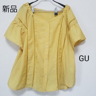 ジーユー(GU)の新品 GU(シャツ/ブラウス(半袖/袖なし))