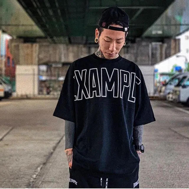 【新品未使用】EXAMPLE FRONT LOGO BIG TEE