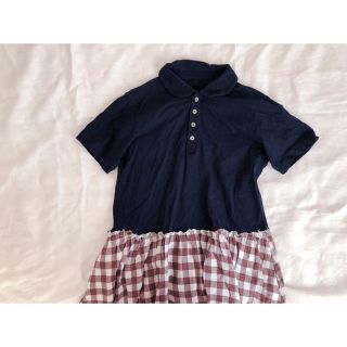 コムデギャルソン(COMME des GARCONS)のtricot comme des garconsドッキングワンピース(ひざ丈ワンピース)