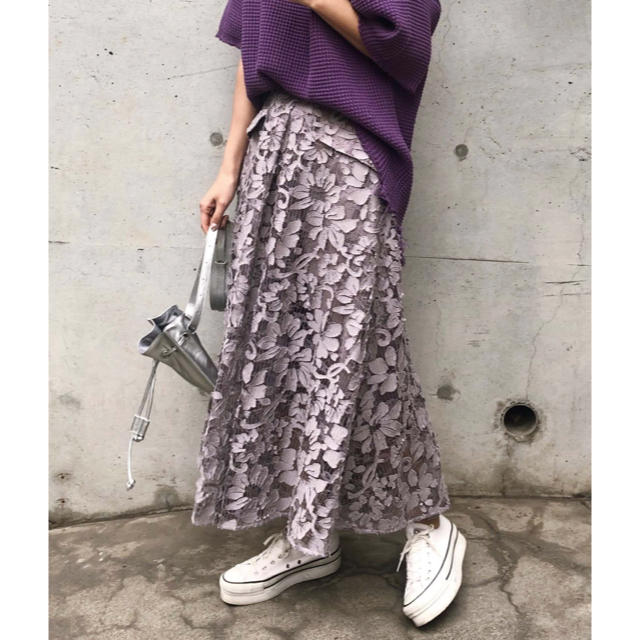 Ameri VINTAGE(アメリヴィンテージ)のアメリヴィンテージ  ANTHESIS LACE SKIRT レーススカート レディースのスカート(ロングスカート)の商品写真