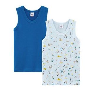 プチバトー(PETIT BATEAU)の☆SALE☆プチバトー プリントタンクトップ２枚組(下着)