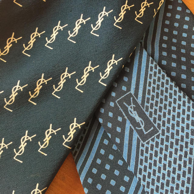 Yves saint Laurent ネクタイ ペイズリー ストライプ
