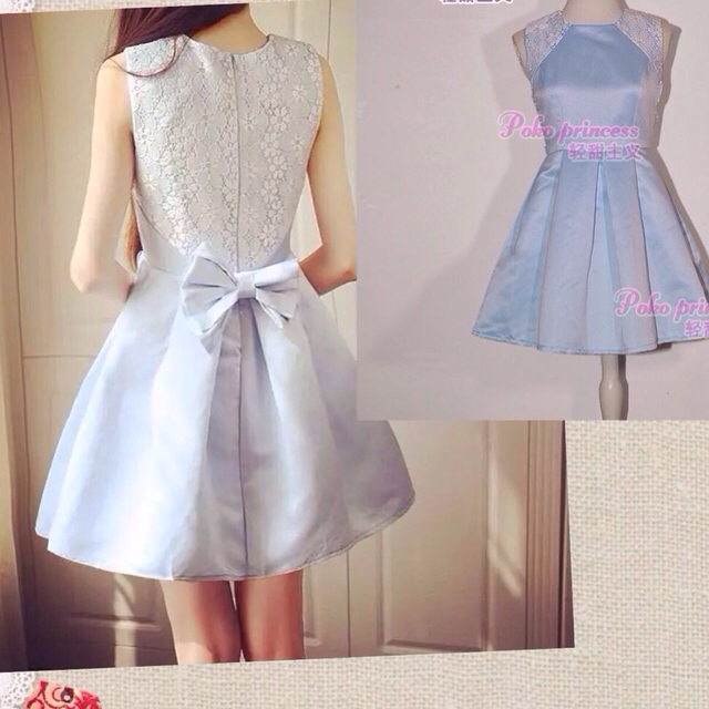 やーの様専用 ^_^ XL ブルー レディースのフォーマル/ドレス(その他ドレス)の商品写真