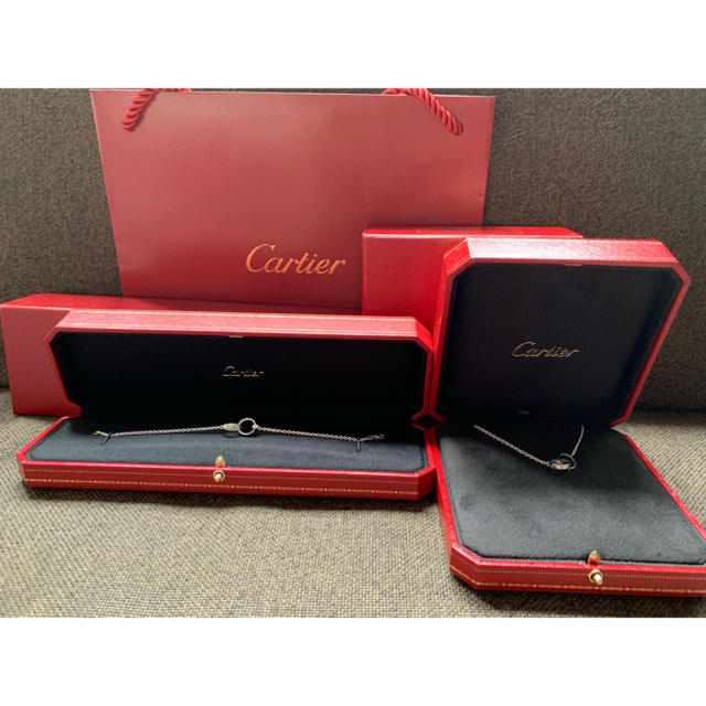 Cartier(カルティエ)のカルティエ★ベビーラブネックレス＆ブレスレット★ホワイトゴールド レディースのアクセサリー(ネックレス)の商品写真