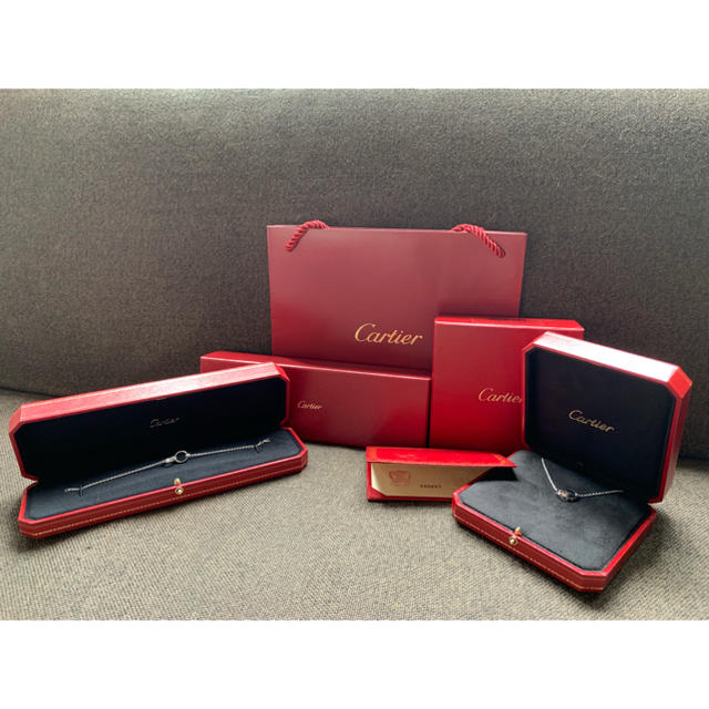 Cartier(カルティエ)のカルティエ★ベビーラブネックレス＆ブレスレット★ホワイトゴールド レディースのアクセサリー(ネックレス)の商品写真