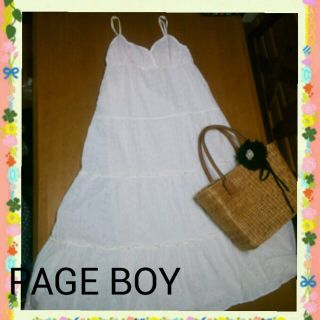 ページボーイ(PAGEBOY)のPAGE BOY☆コットンマキシワンピ(ロングワンピース/マキシワンピース)