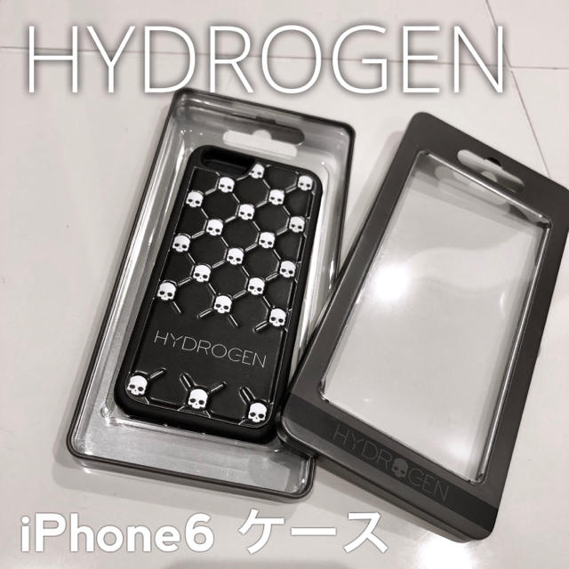 HYDROGEN(ハイドロゲン)の未使用品 HYDROGENハイドロゲン iPhone6用ケース スカル黒白ラバー スマホ/家電/カメラのスマホアクセサリー(iPhoneケース)の商品写真