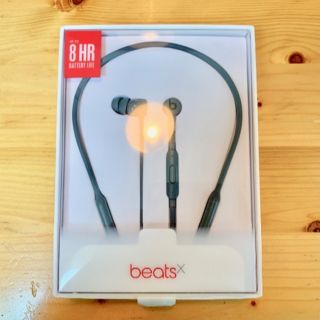 ビーツバイドクタードレ(Beats by Dr Dre)の美品 Beats by Dr. Dre BeatsX (Beats X) グレイ(ヘッドフォン/イヤフォン)