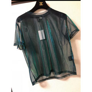 エイチアンドエム(H&M)のH&M シースルー Tシャツ 新品未使用(Tシャツ(半袖/袖なし))