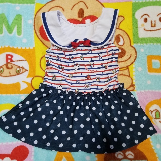 サンリオ(サンリオ)のサンリオ ハローキティ 水着 110cm キッズ/ベビー/マタニティのキッズ服女の子用(90cm~)(水着)の商品写真