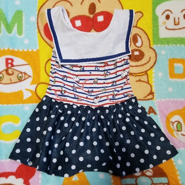 サンリオ(サンリオ)のサンリオ ハローキティ 水着 110cm キッズ/ベビー/マタニティのキッズ服女の子用(90cm~)(水着)の商品写真