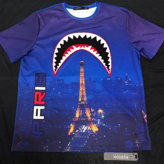 ハドソン(HUDSON)のNY購入 新品 HUDSON ハドソン PARIS シャーク Tシャツ 2XL(Tシャツ/カットソー(半袖/袖なし))