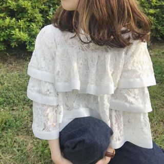 lace frill tops(シャツ/ブラウス(長袖/七分))