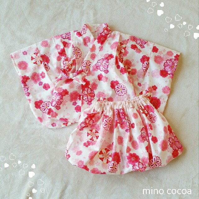 みかんぼうやさま専用 handmade baby yukata dress 95