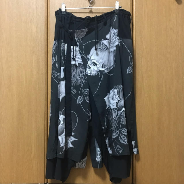 新品 Yohji Yamamoto 18ss スカルローズ ラップパンツ