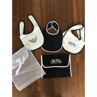 アルマーニ ジュニア(ARMANI JUNIOR)のARMANI baby＊新品未使用タグ付スタイ3枚Set(ベビースタイ/よだれかけ)